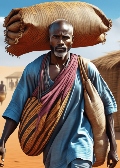 african-man-carrying-a-sack-ultra-hd-realistic-vivid-colors-highly-detailed-uhd-drawing-pen-a-534224306